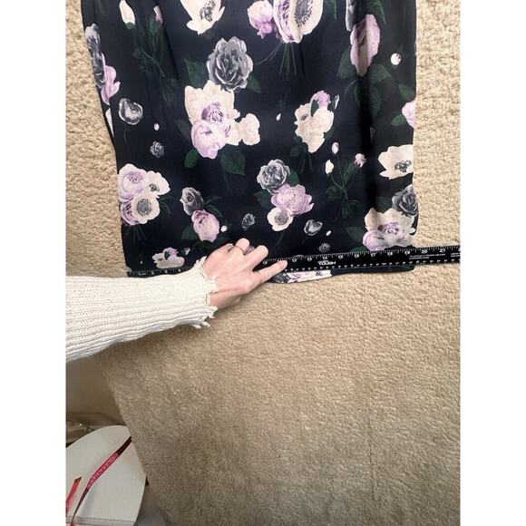 EQUIPMENT‎ Layla 100% Silk Dark Floral Camisole Tank Womens S P Layer Whimsigoth - Picture 11 of 14